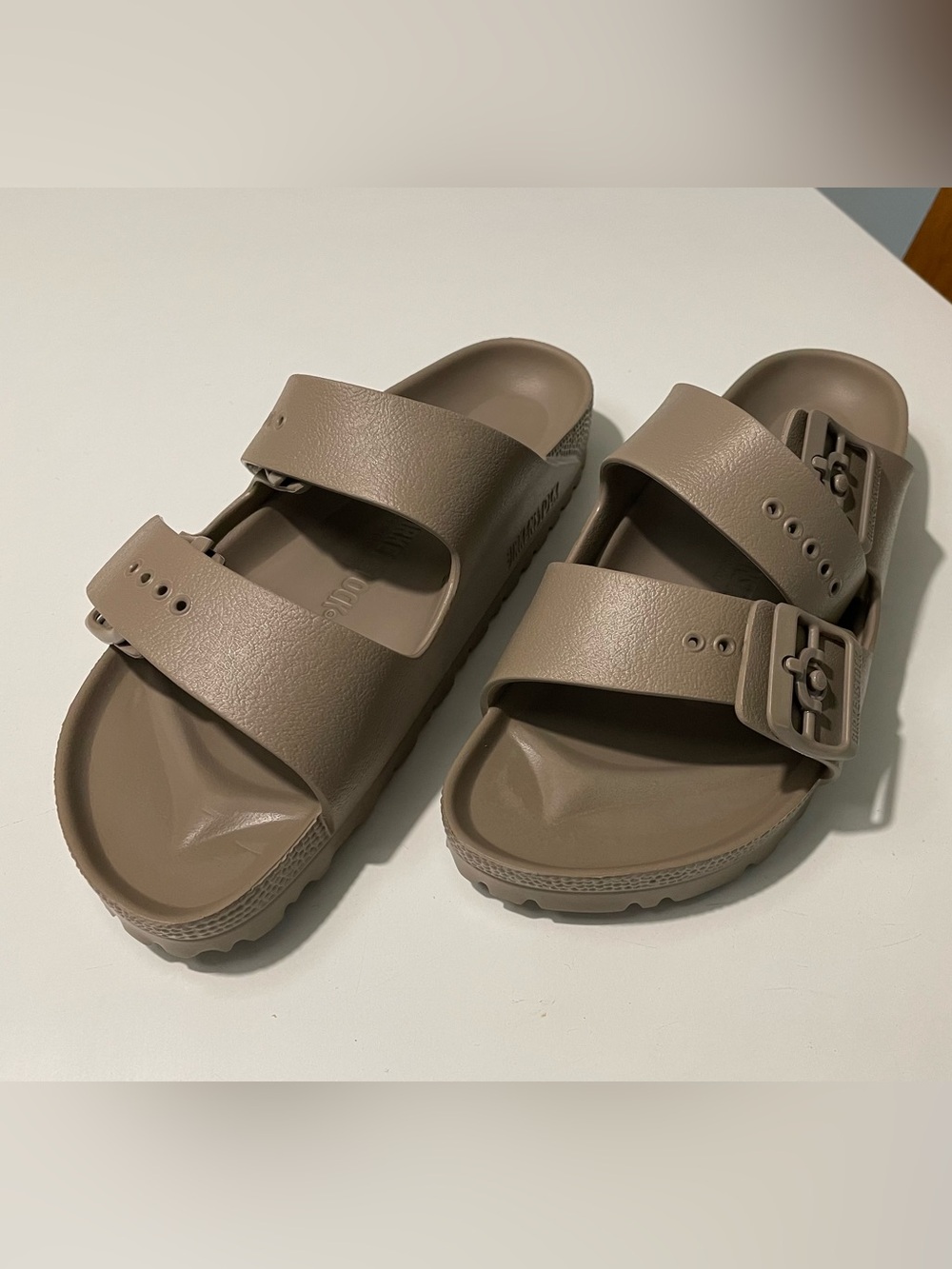 Birkenstock Taupe EVA Arizona Sandal, 37